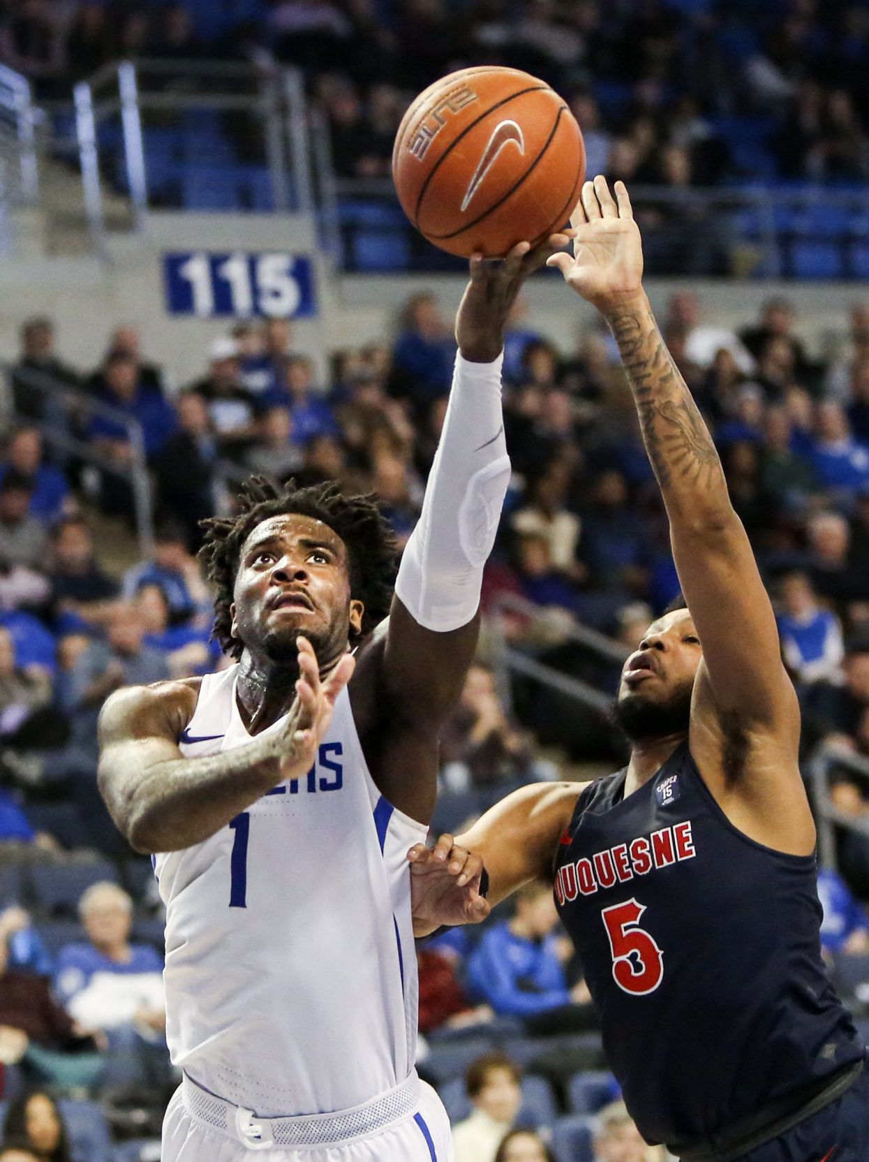 St. Louis University Battles Duquesne University on Senior Night
